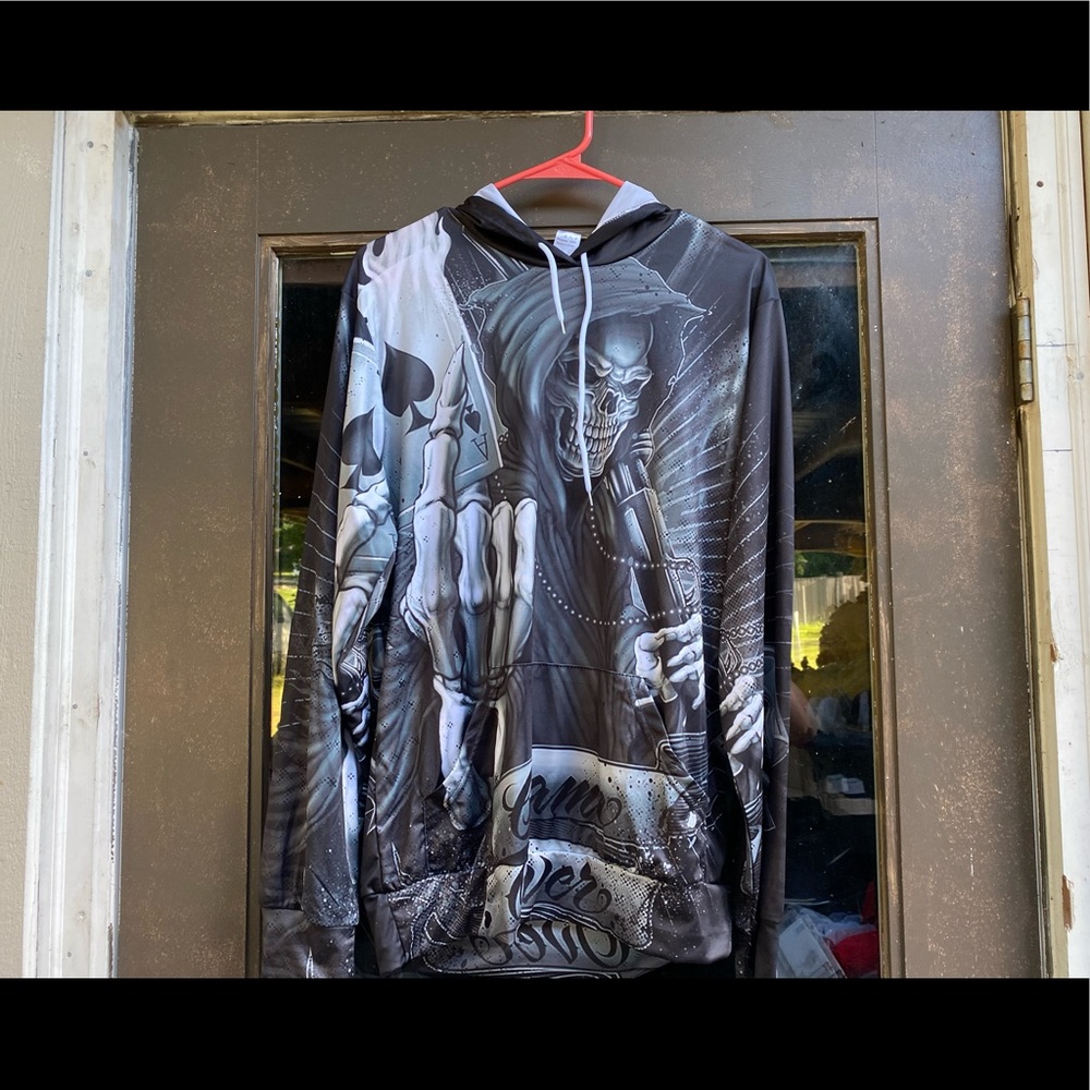Devin Du Women’s Black Hoodie Sweatshirt Size XL